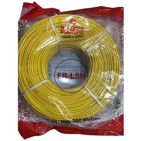 Polycab FR LSH4 0sqmm 200mts Frls Wires Yellow House Wire Wire Size