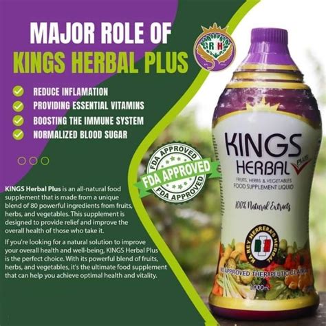 Kings Herbal Plus Food Supplement 500ml1liter Shopee Philippines