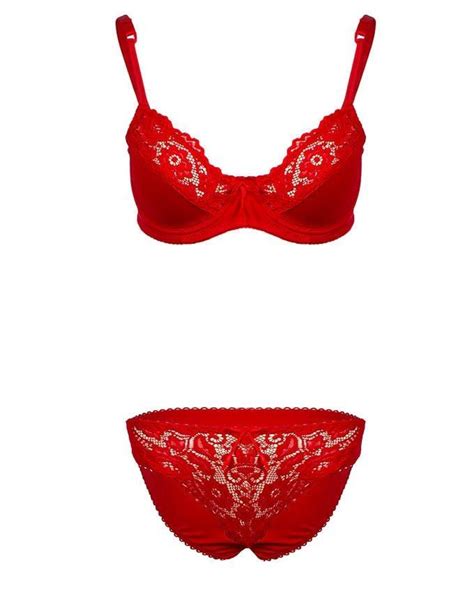 Red Nylon And Net Bra And Panty Set Buy Online At Best Prices In Pakistan Bucketpk