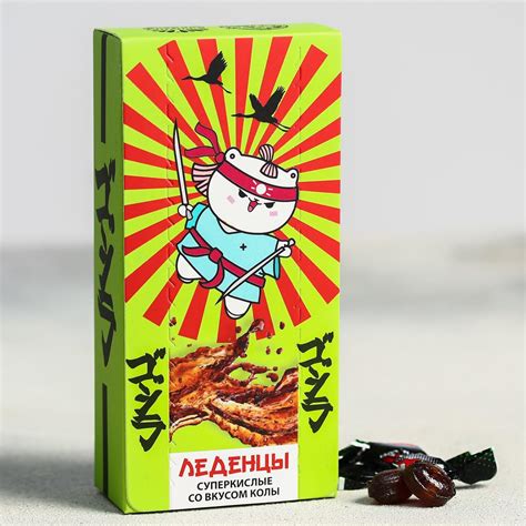 Кислые леденцы со вкусом колы «Самурай», 100 г - Зан-Зан | Иностранные ...
