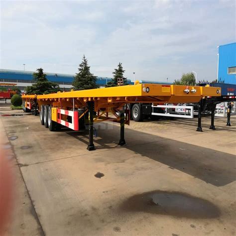 Axles Ft Ft Skeleton Container Semi Trailer Manufacturer China