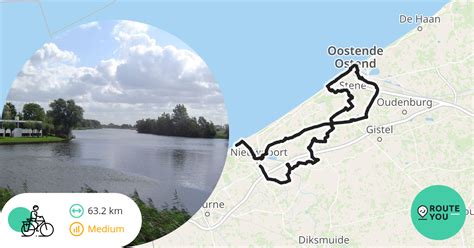 Nieuwpoort Oostende Recreatieve Fietsroute RouteYou