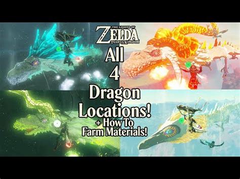 Zelda Tears Of The Kingdom All 4 Dragon Locations Farming Guide