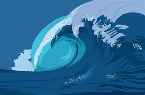 Tsunami Wave Vector Art, Icons, and Graphics for Free Download