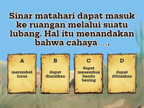 Sifat Sifat Cahaya Quiz