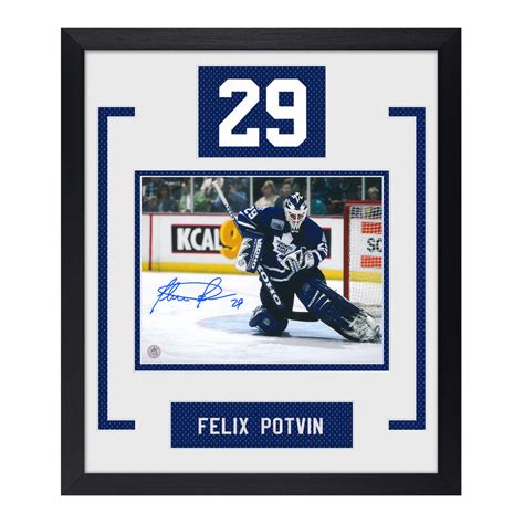 Aj Sports Felix Potvin Signed Toronto Maple Leafs Authentic Number