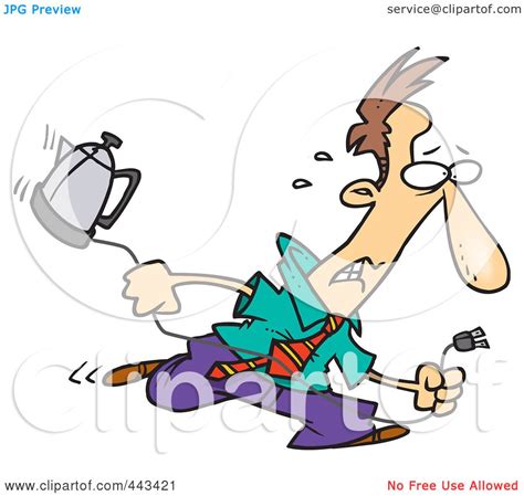 Royalty Free RF Clip Art Illustration Of A Cartoon Distressed