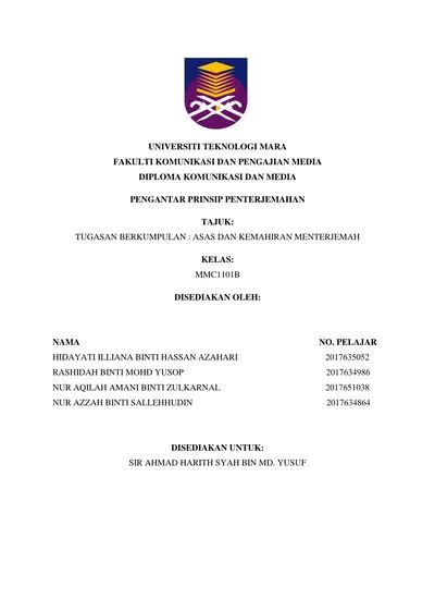 Universiti Teknologi Mara Fakulti Komunikasi Dan Pengajian Media