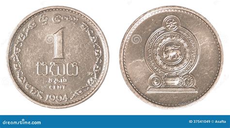 1 Sri Lankan Rupee Cents Coin Stock Image Image Of Rupee Finance