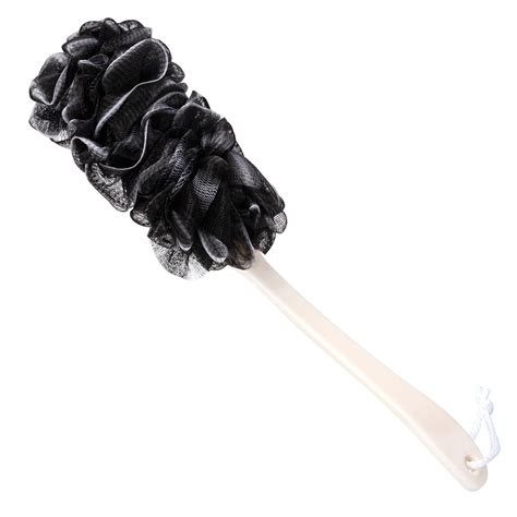 Arswin Shower Body Brush With Loofah Loofah On A Stick Back Scrubber