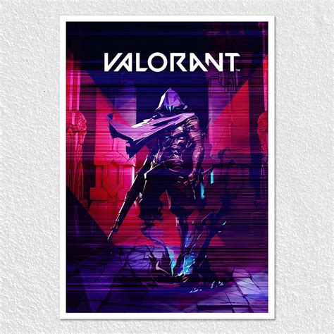 Glitching Design Valorant Poster Order Here