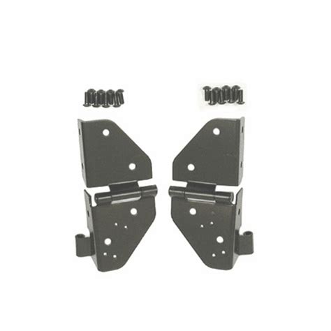 1120901 Windshield Hinges Black 76 86 Jeep CJ And 87 95 Jeep Wrangler