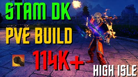 Eso Stamina Dragonknight Pve Build K High Isle Youtube