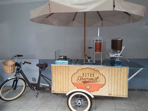 FOOD BIKE RETRO PARA CHURROS GOURMET Carrinhos Gourmet Food Bike E