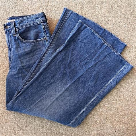 Levis Xl Flood Jeans Ultra Baggy Wide Leg Fit High Depop