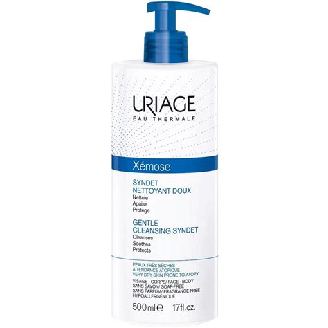 Uriage Xémose syndet gel-creme de limpeza, nutrição pele atópica