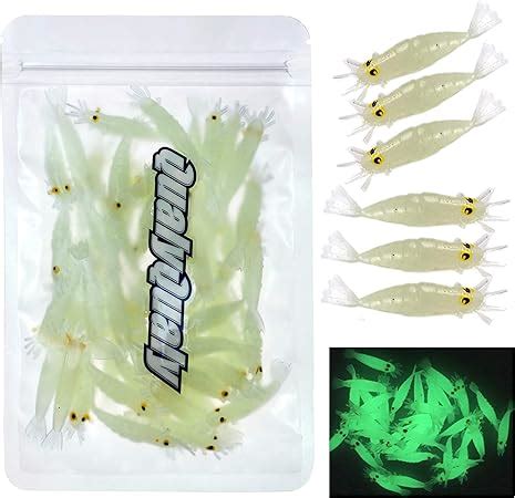 Qualyqualy Soft Plastic Fishing Lures Artificial Bait Luminous Glow