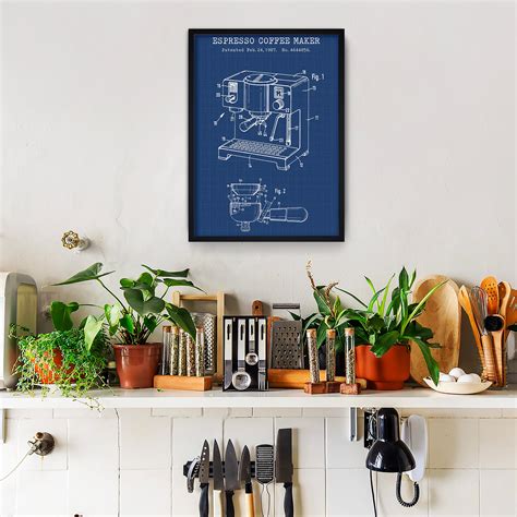 Espresso Machine Blueprint Poster | thelucidlab | Reviews on Judge.me