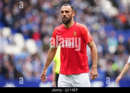 BARCELONA MAR 20 Vedat Muriqi In Action At The La Liga Match Between