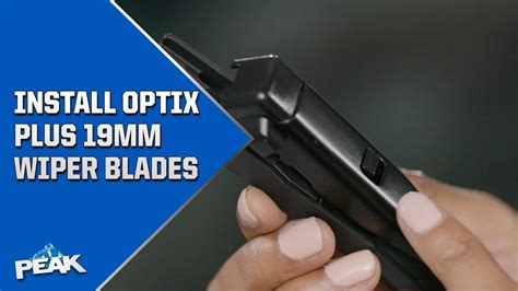 OPTIX PLUS 19mm Push Button Windshield Wiper Installation PEAK Auto