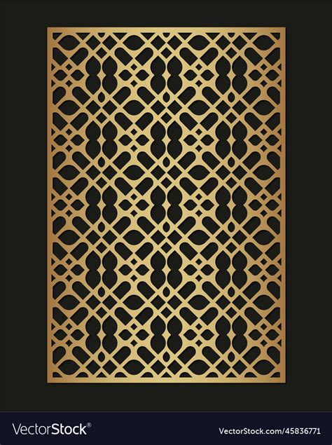 Luxury seamless die cut decorative pattern Vector Image