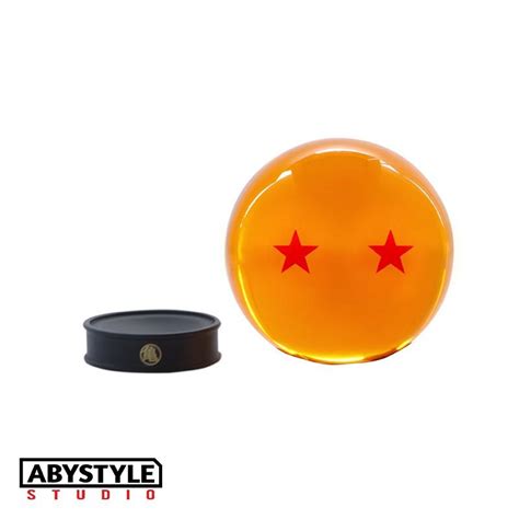 DRAGON BALL Boule de Cristal 75mm 2 étoiles socle collector