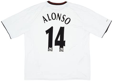 2003-04 Liverpool Away Shirt Alonso #14 - 8/10 - (XL)