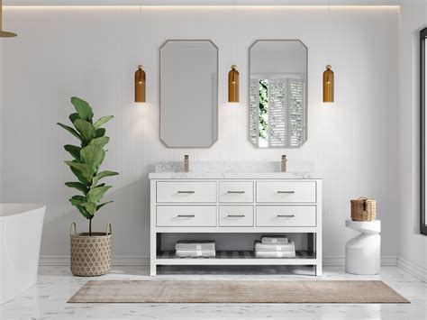 Willow Collections Parker 60 Double Bathroom Vanity Set Wayfair