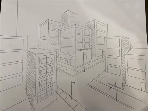 Drawing a City in 2 Point Perspective : 10 Steps - Instructables