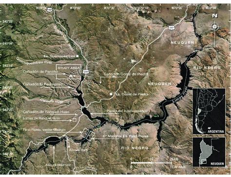 Aerial View Of The Southern Region Of Neuqu N Province And