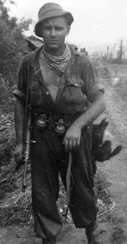 French Commando Marine Indochina 1950 Note The Mp 40 Submachine