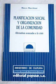 Libro Planificacion Social Y Organizacion De La Comunidad Alternativas