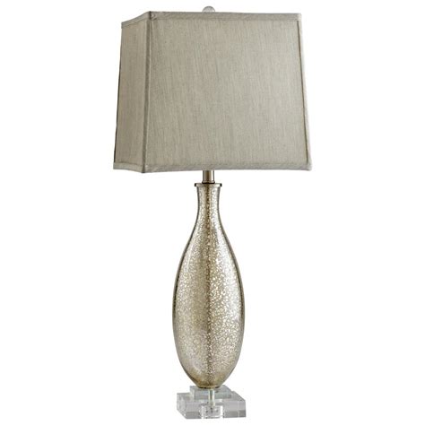 Coco Antique Mercury Glass Modern Elegant Gold Crackle Table Lamp