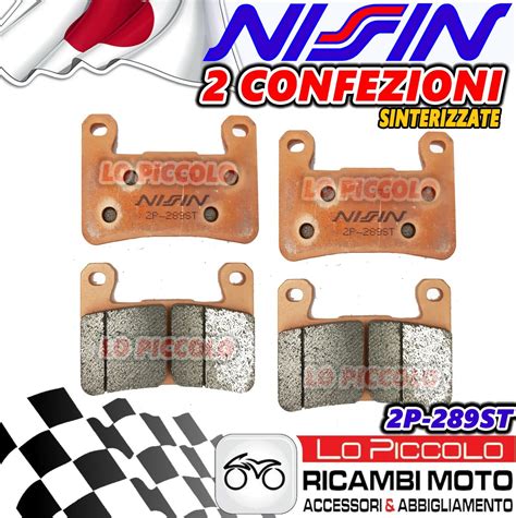 Set 4 Beläge Bremse Nissin Vorne Sinter Kawasaki Z 1000 SX ABS 2011