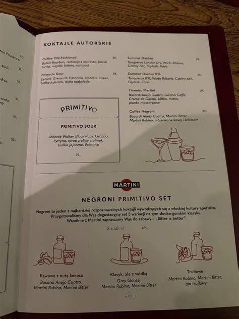 Chleb I Wino Menu 9