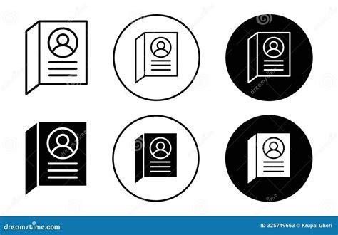 Scenario Icon Collection Of Outline Thin Line Symbol Or Sign Stock