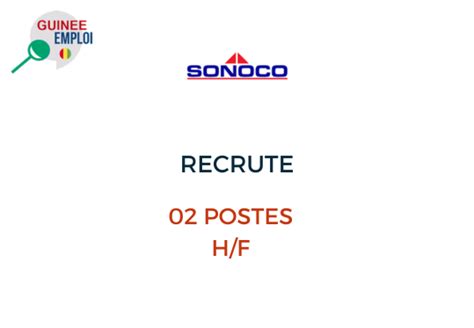 Groupe Sonoco Recrute Postes H F Y A Bara Offres D Emplois Et Stages