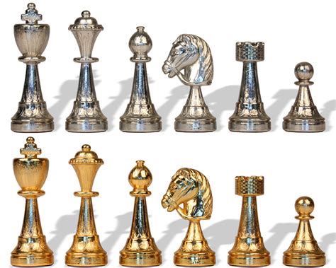 Metal Chess Pieces - The Chess Store