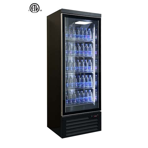 Single Glass Door Chiller Cold Drink Congelador Supermarket Upright