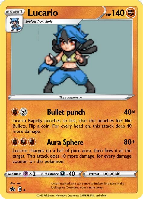 Lucario card by skymemes on DeviantArt