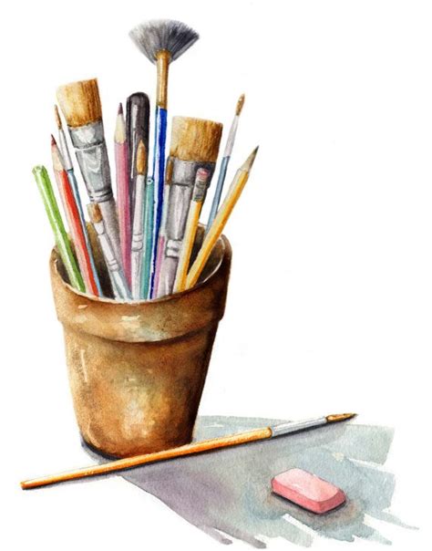 Watercolor Art Supplies Painting Paint Brushes Art Tools Etsy