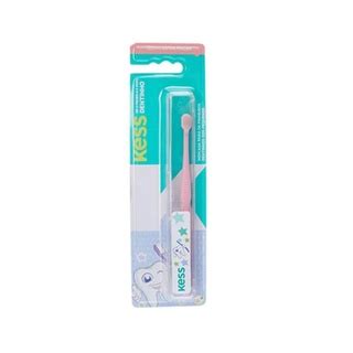 Escova Dental Infantil Kess Primeiros Dentinho Extra Macias Porta