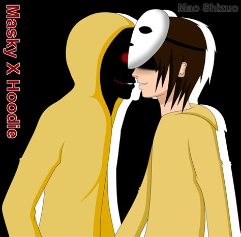 Hoodie X Masky Creepypasta Cute Creepypasta Funny Drawings