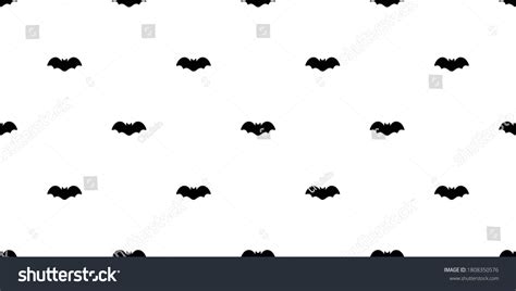 Bat Seamless Pattern Vector Halloween Dracula Stock Vector Royalty