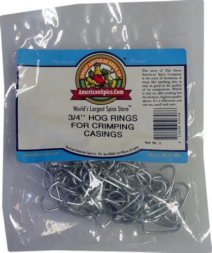 34 Inch Hog Rings For Crimping Casings Bag Of 100