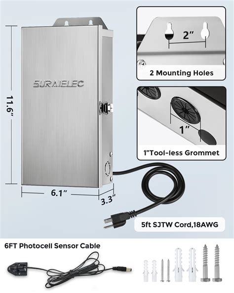 Suraielec 300 Watt Low Voltage Landscape Transformer Indoor Outdoor