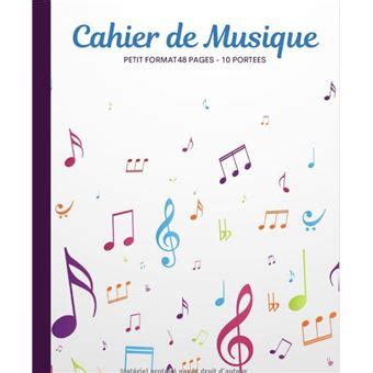 Cahier De Musique Petit Format X Carnet De Partition Pages Avec