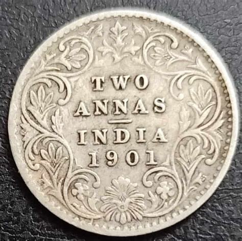 Queen Victoria Qv Two Anna Coin Bidcurios