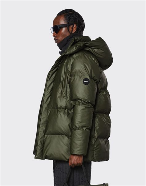 Boxy Puffer Parka Evergreen Rains Watch Wear