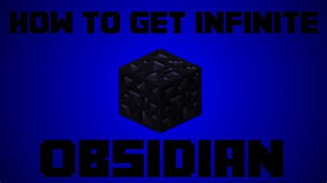 Minecraft How To Make A Infinite Obsidian Generator Made By Redstone